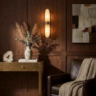 Capsula Alabaster Wall Sconce-Neutral Decor