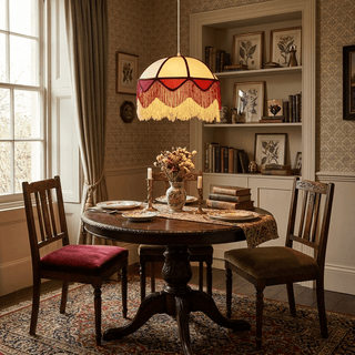 Cremisi Fringe Dome Pendant Light-Neutral Decor