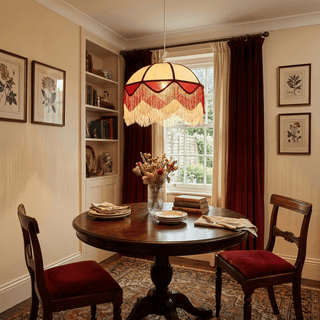 Cremisi Fringe Dome Pendant Light-Neutral Decor