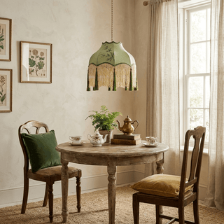 Prasina Beaded Fringe Pendant Light-Neutral Decor