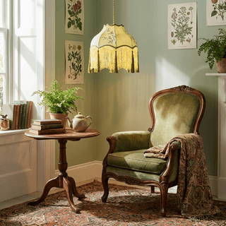 Prasina Beaded Fringe Pendant Light-Neutral Decor
