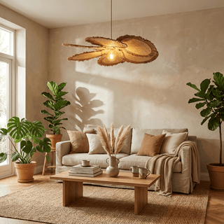 Sfrangia Raffia Pendant Lamp-Neutral Decor