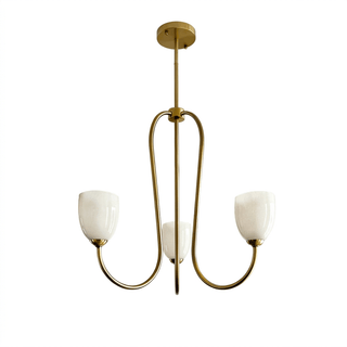 Tulip Gold Chandelier-Neutral Decor
