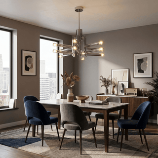 Sputnik Chrome Chandelier-Neutral Decor
