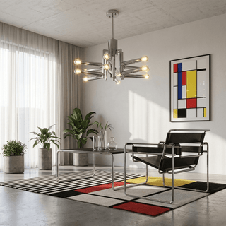 Sputnik Chrome Chandelier-Neutral Decor