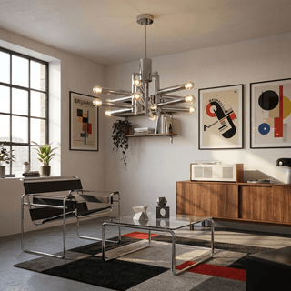 Sputnik Chrome Chandelier-Neutral Decor