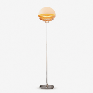 Dome Louver Floor Lamp-Neutral Decor
