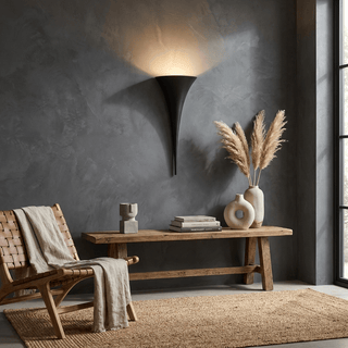 Torch Cone Wall Sconce-Neutral Decor