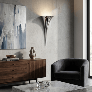 Torch Cone Wall Sconce-Neutral Decor