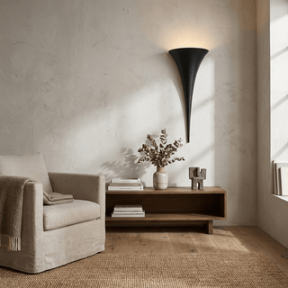 Torch Cone Wall Sconce-Neutral Decor