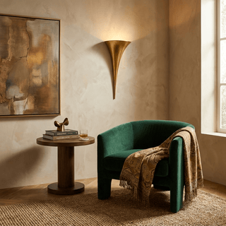 Torch Cone Wall Sconce-Neutral Decor