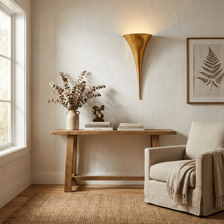 Torch Cone Wall Sconce-Neutral Decor