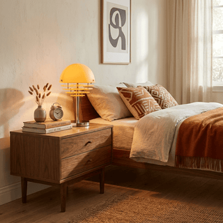 Dome Louver Table Lamp-Neutral Decor