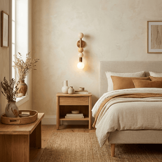 Stacked Sphere Wall Sconce-Neutral Decor