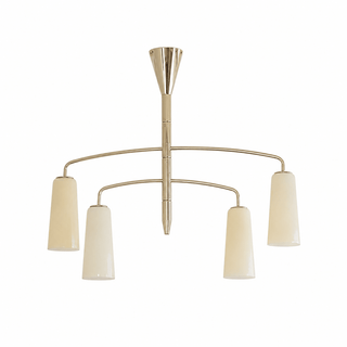 Spiral Tiered Chandelier-Neutral Decor