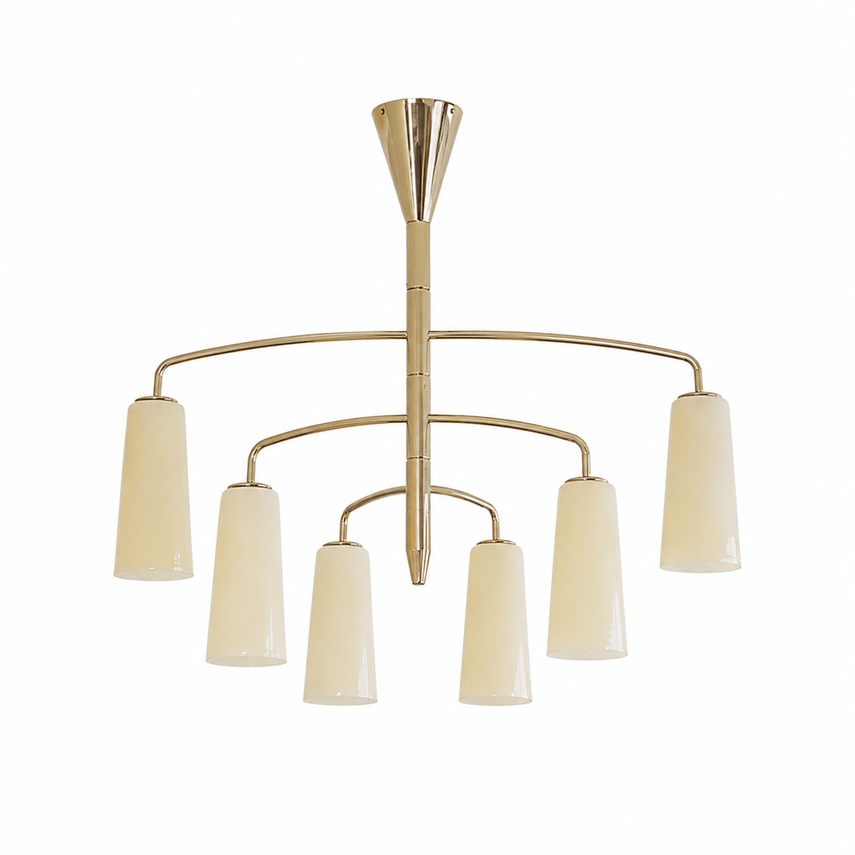 Spiral Tiered Chandelier-Neutral Decor