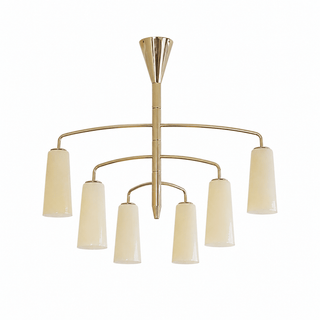 Spiral Tiered Chandelier-Neutral Decor