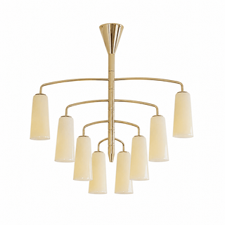 Spiral Tiered Chandelier-Neutral Decor