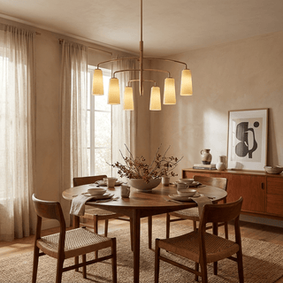 Spiral Tiered Chandelier-Neutral Decor