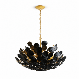 Coconut Disc Chandelier-Neutral Decor