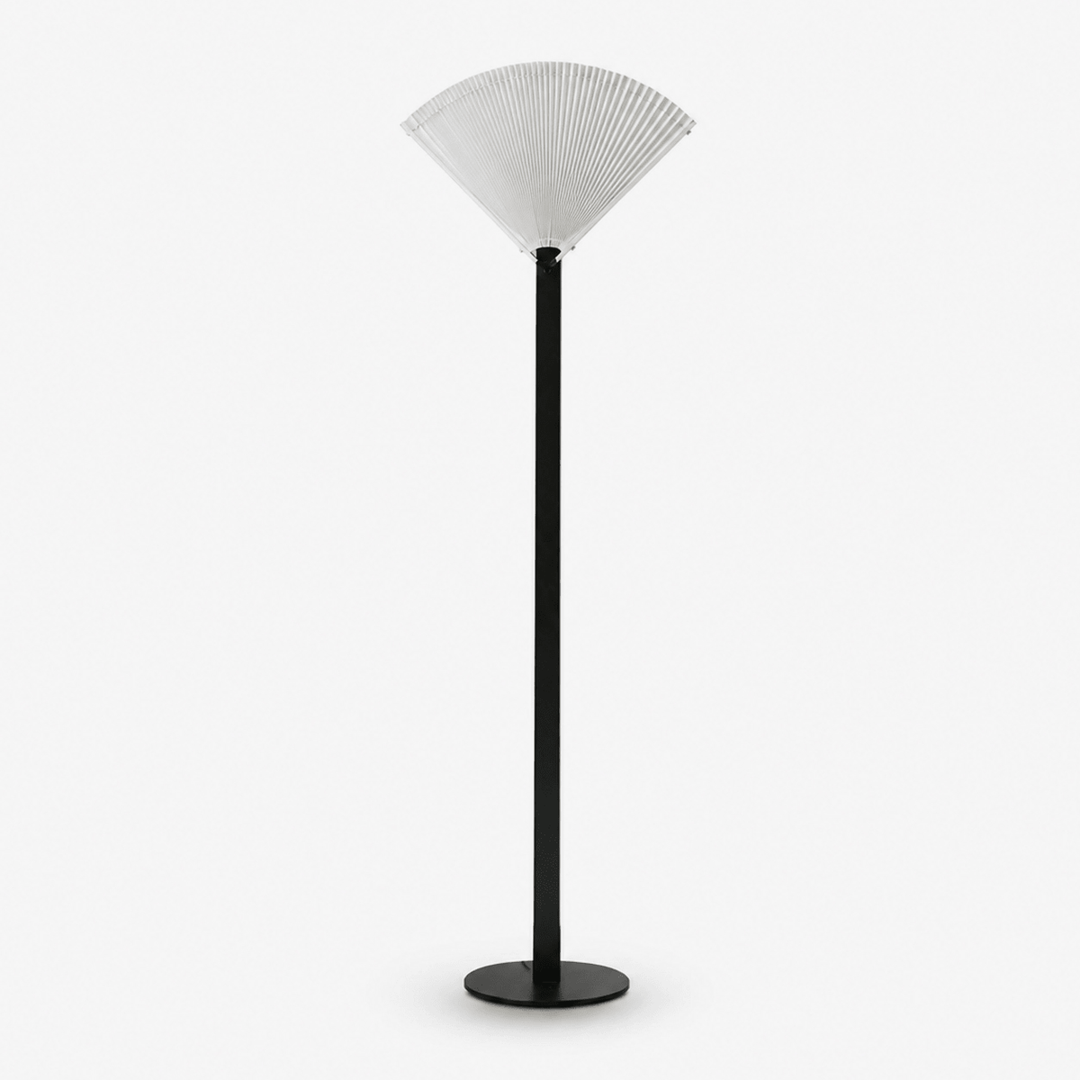 Pleated Fan Floor Lamp-Neutral Decor