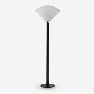 Pleated Fan Floor Lamp-Neutral Decor