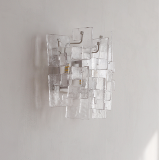Stacked Glass Wall Sconce-Neutral Decor