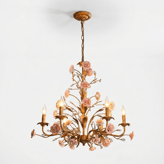 Rose Chandelier-Neutral Decor