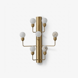 Raggiera Alabaster Globe Wall Sconce-Neutral Decor