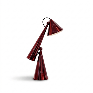 Articulated Cone Table Lamp-Neutral Decor