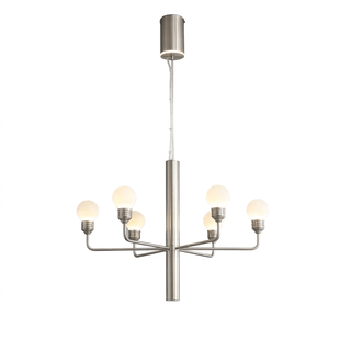 Raggiera Tiered Alabaster Globe Chandelier-Neutral Decor