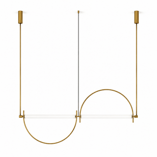 Arched Linear Led Chandelier-Neutral Decor
