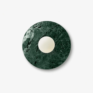 Pietraluna Round Stone Disc Wall Sconce-Neutral Decor