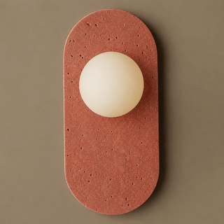 Plinto Marble Wall Sconce-Neutral Decor