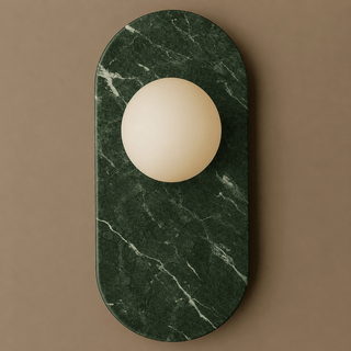 Plinto Marble Wall Sconce-Neutral Decor