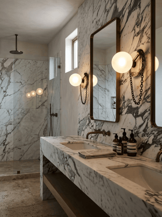 Keepsake Marble Globe Wall Sconce-Neutral Decor