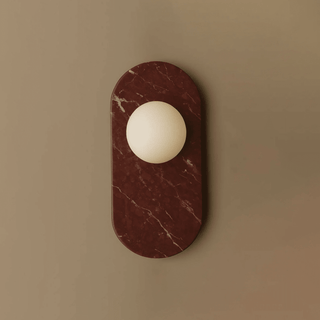 Plinto Marble Wall Sconce-Neutral Decor