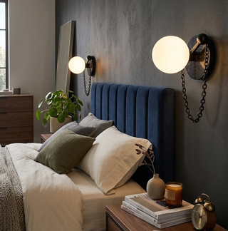 Keepsake Marble Globe Wall Sconce-Neutral Decor