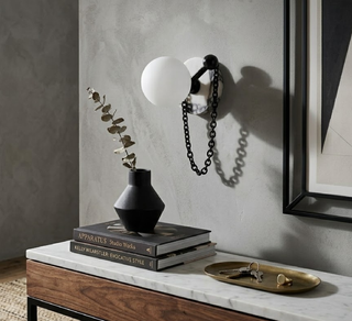 Keepsake Marble Globe Wall Sconce-Neutral Decor