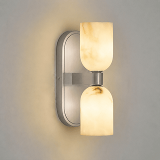 Alabaster Up-Down Wall Sconce-Neutral Decor
