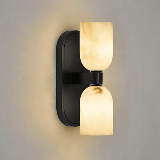 Alabaster Up-Down Wall Sconce-Neutral Decor
