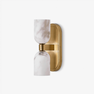 Alabaster Up-Down Wall Sconce-Neutral Decor