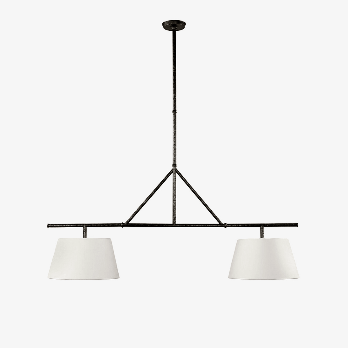 Two Light Linear Island Pendant Lamp-Neutral Decor