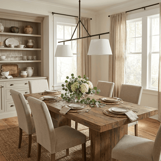 Two Light Linear Island Pendant Lamp-Neutral Decor