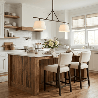 Two Light Linear Island Pendant Lamp-Neutral Decor