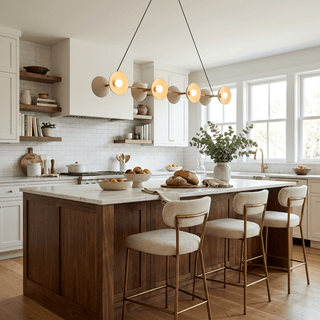 Slim Brass Linear Chandelier-Neutral Decor
