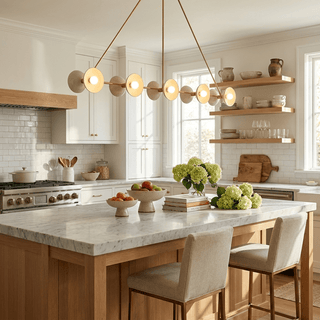 Slim Brass Linear Chandelier-Neutral Decor