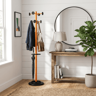 Umbrella Stand Coat Rack-Neutral Decor