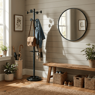 Umbrella Stand Coat Rack-Neutral Decor