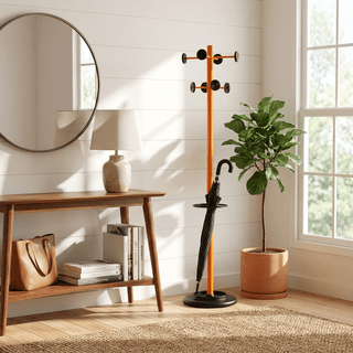 Umbrella Stand Coat Rack-Neutral Decor
